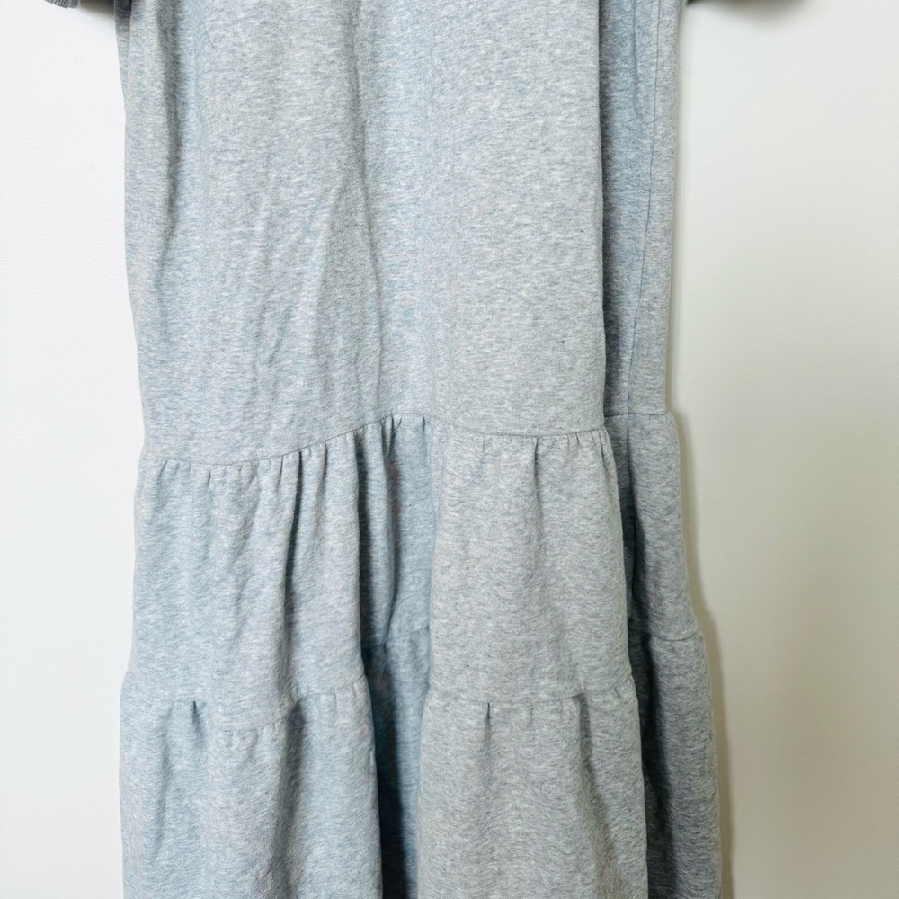 Anthro Daily Practice Heather Grey Lounge Athleisure Sweatshirt Tier Maxi Dress - Picture 5 of 11
